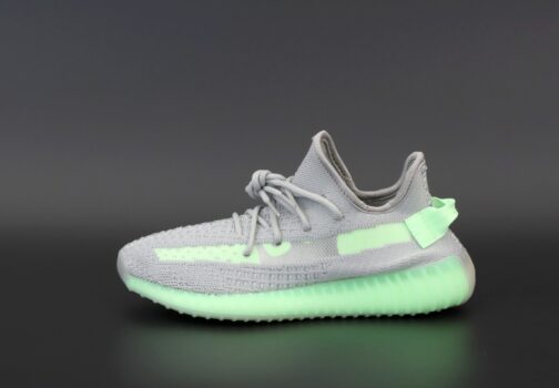 Кроссовки женские Adidas Yeezy Boost 350 v2 Grey Glow Volt • Space Shop UA