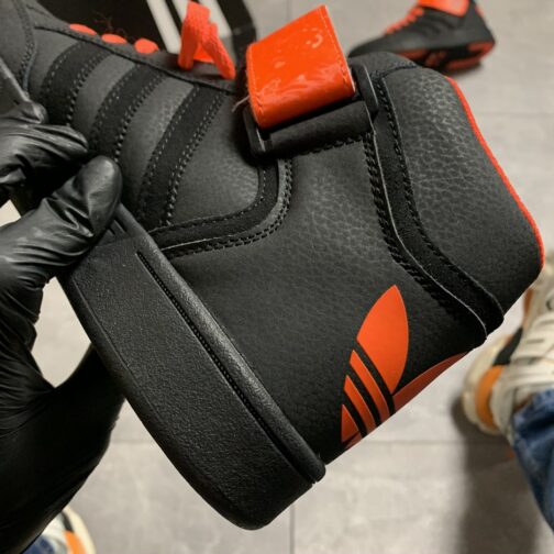 Кроссовки мужские Adidas Varial Mid Black Neon Orange • Space Shop UA