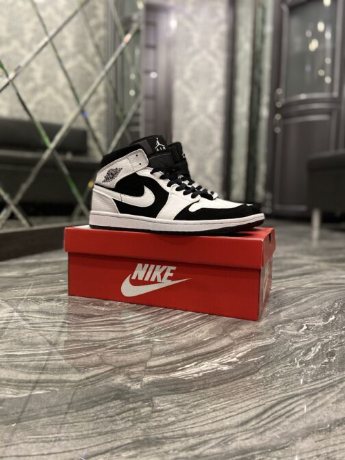 Кроссовки женские Nike Air Jordan 1 White Black (Белый) • Space Shop UA