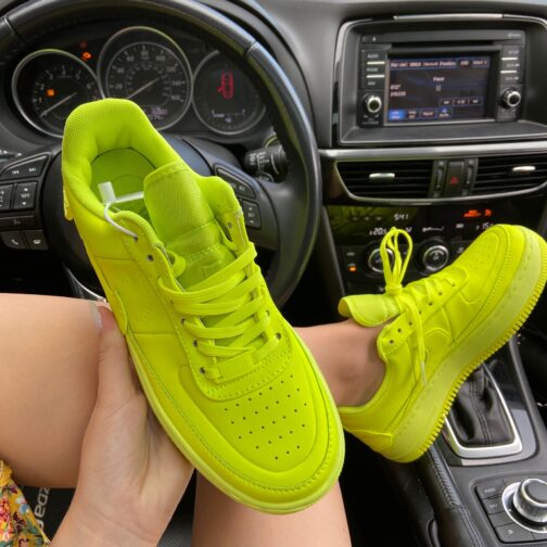 Кроссовки женские Nike Air Force 1 Low Jester Neon Green • Space Shop UA