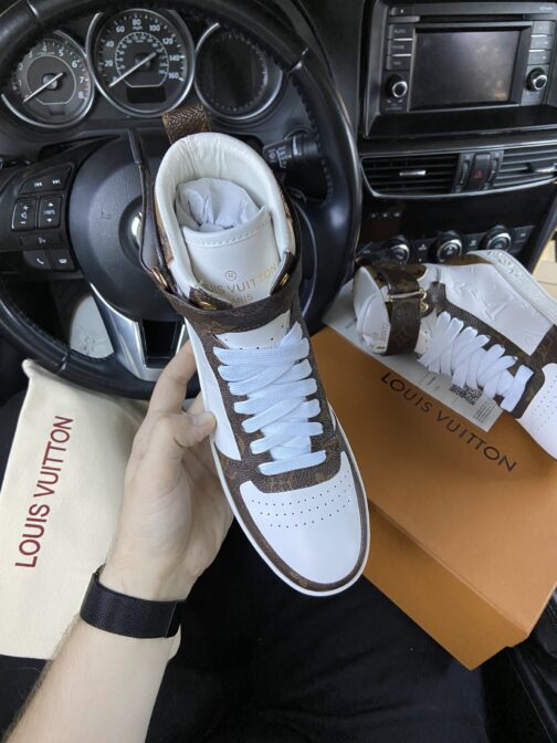 LV Sneakers High Brown White (Белый) • Space Shop UA