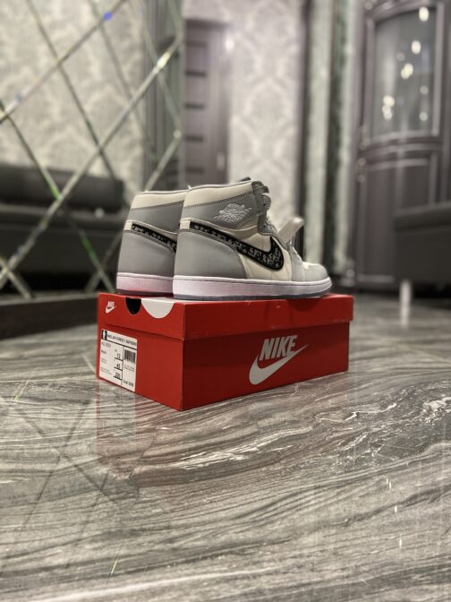 Кроссовки унисекс Nike Air Jordan 1 Retro x Dior Grey • Space Shop UA