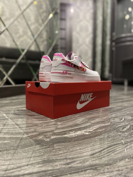 Nike Air Force Shadow White Pink Flower (Белый) • Space Shop UA