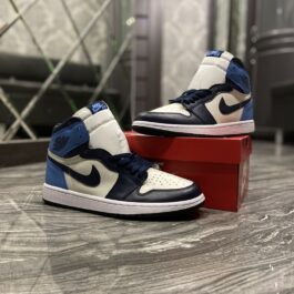 Кроссовки унисекс Nike Air Jordan 1 Blue (Синий)
