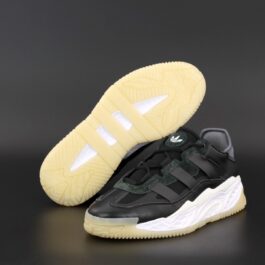 Кроссовки мужские Adidas Niteball Black White Gum